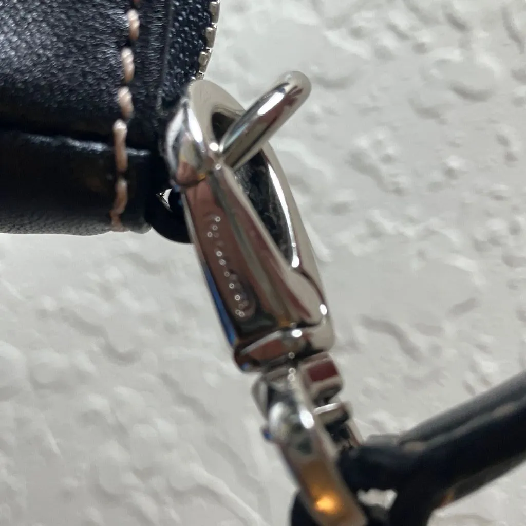 Coach: Black Hampton (7785) Leather Demi Bag- Mini - Image 9