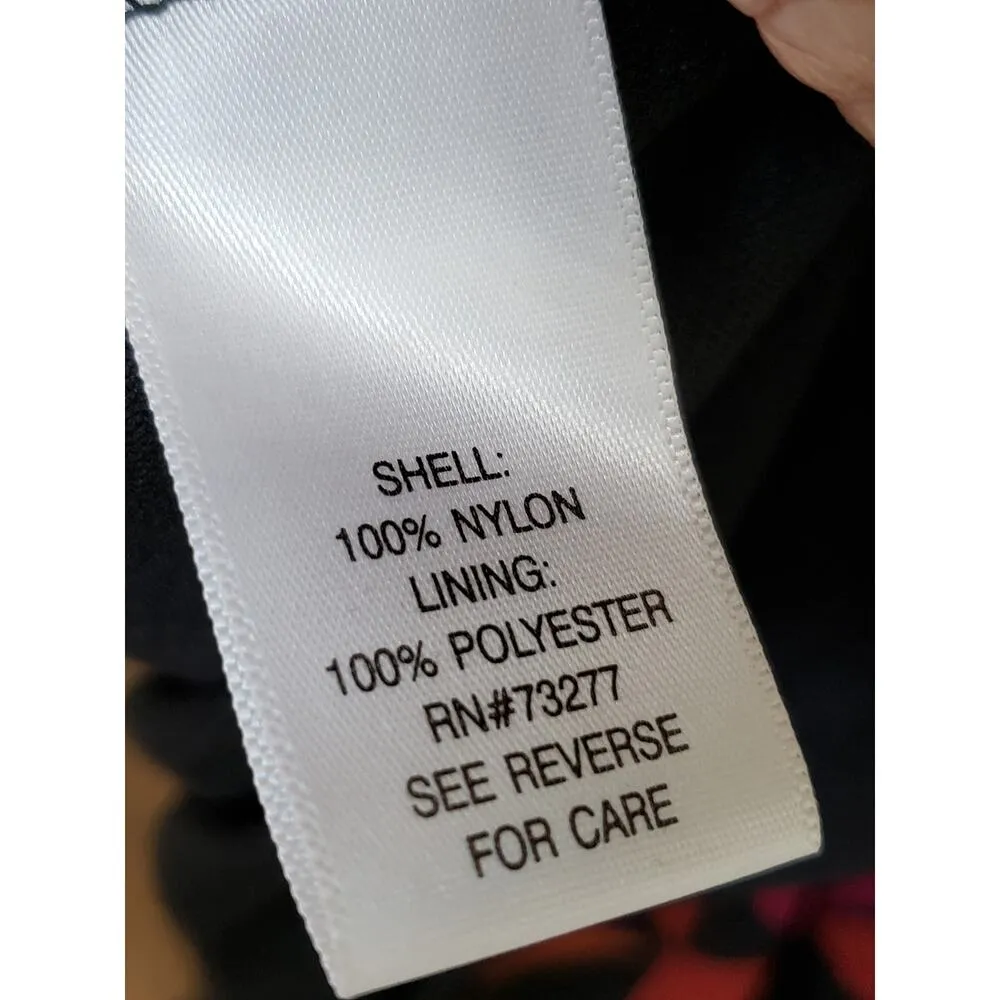 APT.9 Flared Dress Women Large Multi Geometric Print Pleated Skirt Surplice Neck - Image 6