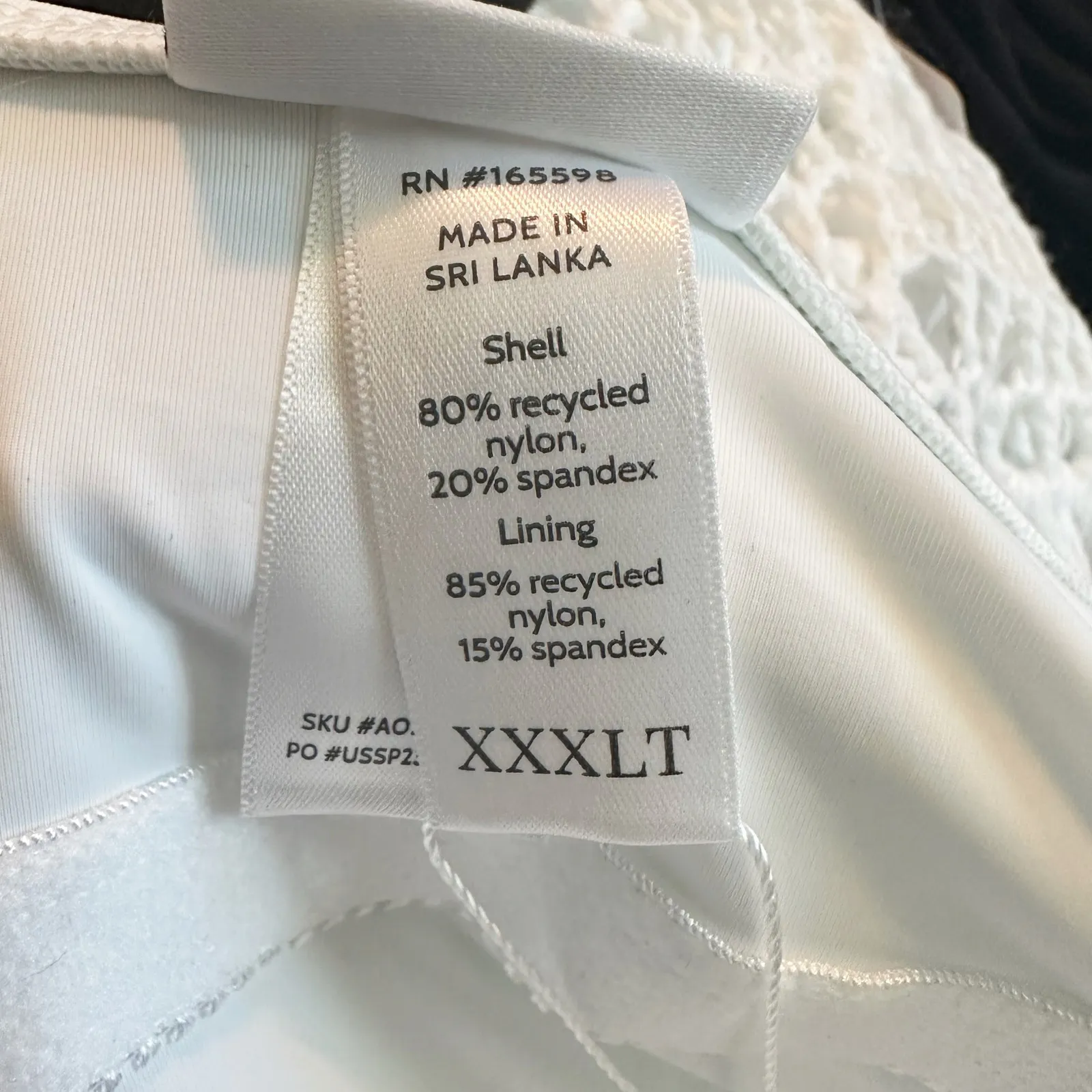 Andie The Amalfi Long Torso One-Piece Swimsuit White Size XXX LT - Image 4