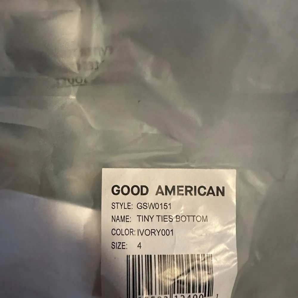 Good American Tiny Ties Bikini Bottoms, Women’s Size 4 - Ivory - Image 14