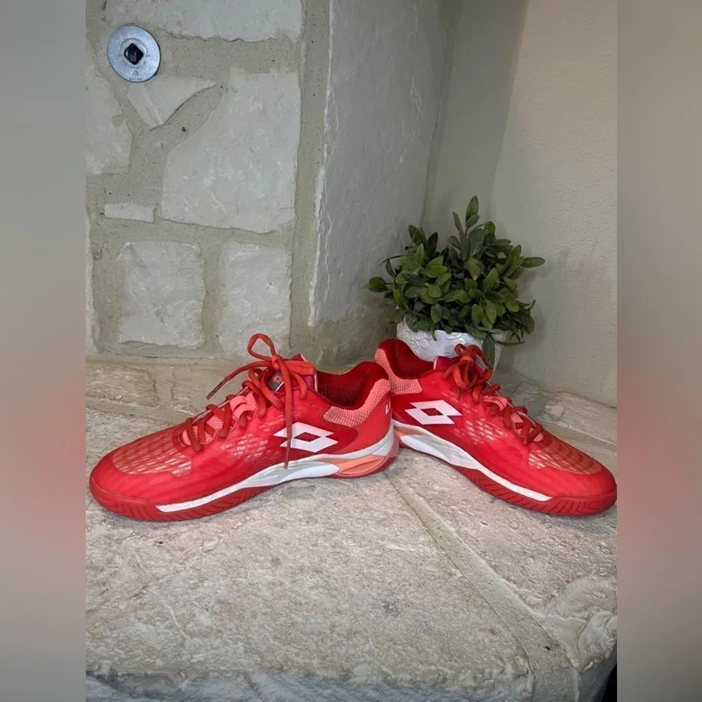 Lotto Mirage 100 Speed Women's
Red Fluo/All White/Vivid Rose sz 8.5 Pink - Image 11