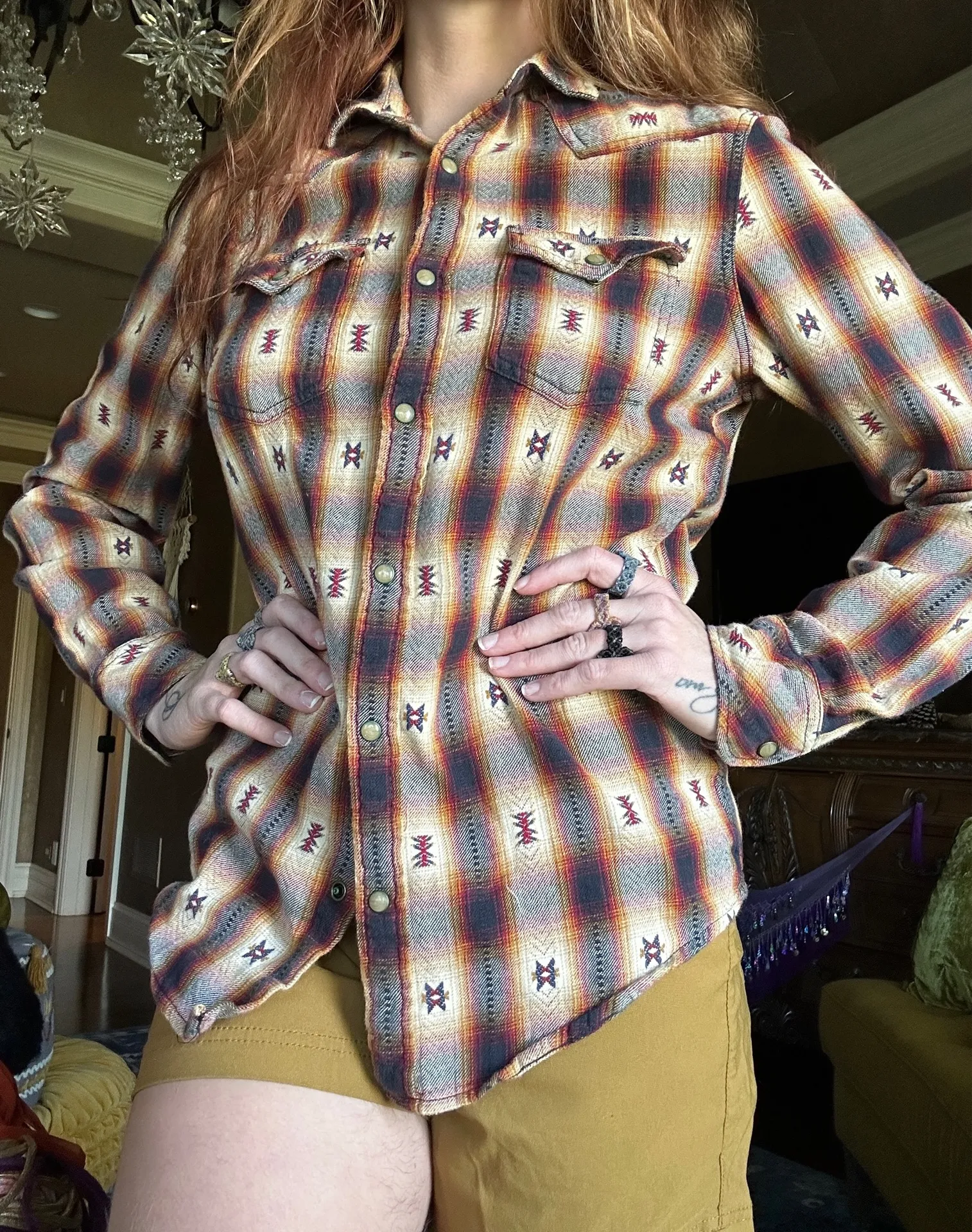 Western Plaid Shirt Multiple - Image 2