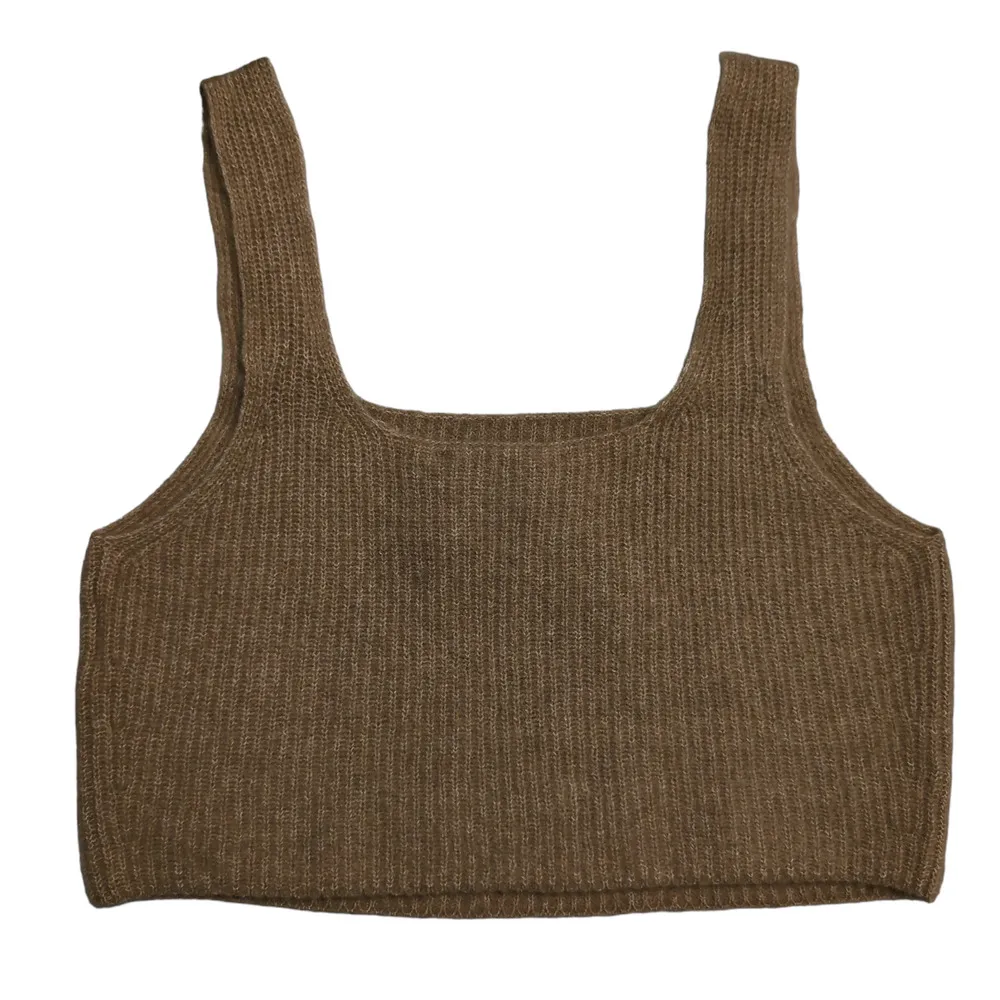 Everlane The Cozy Stretch Tank Top Camel Yak Hair Blend Size M New - Image 2