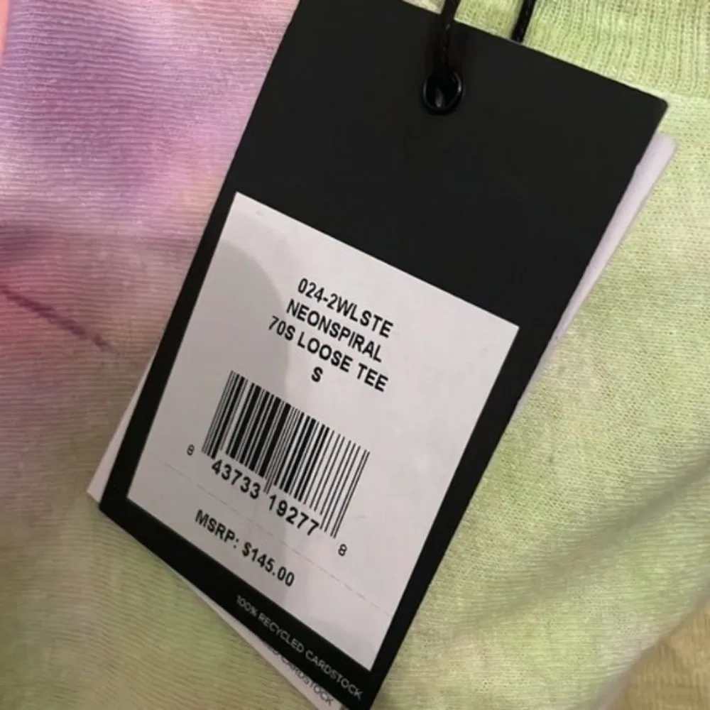 Redone Spiral Tie Dye multi colored tee S - Image 4