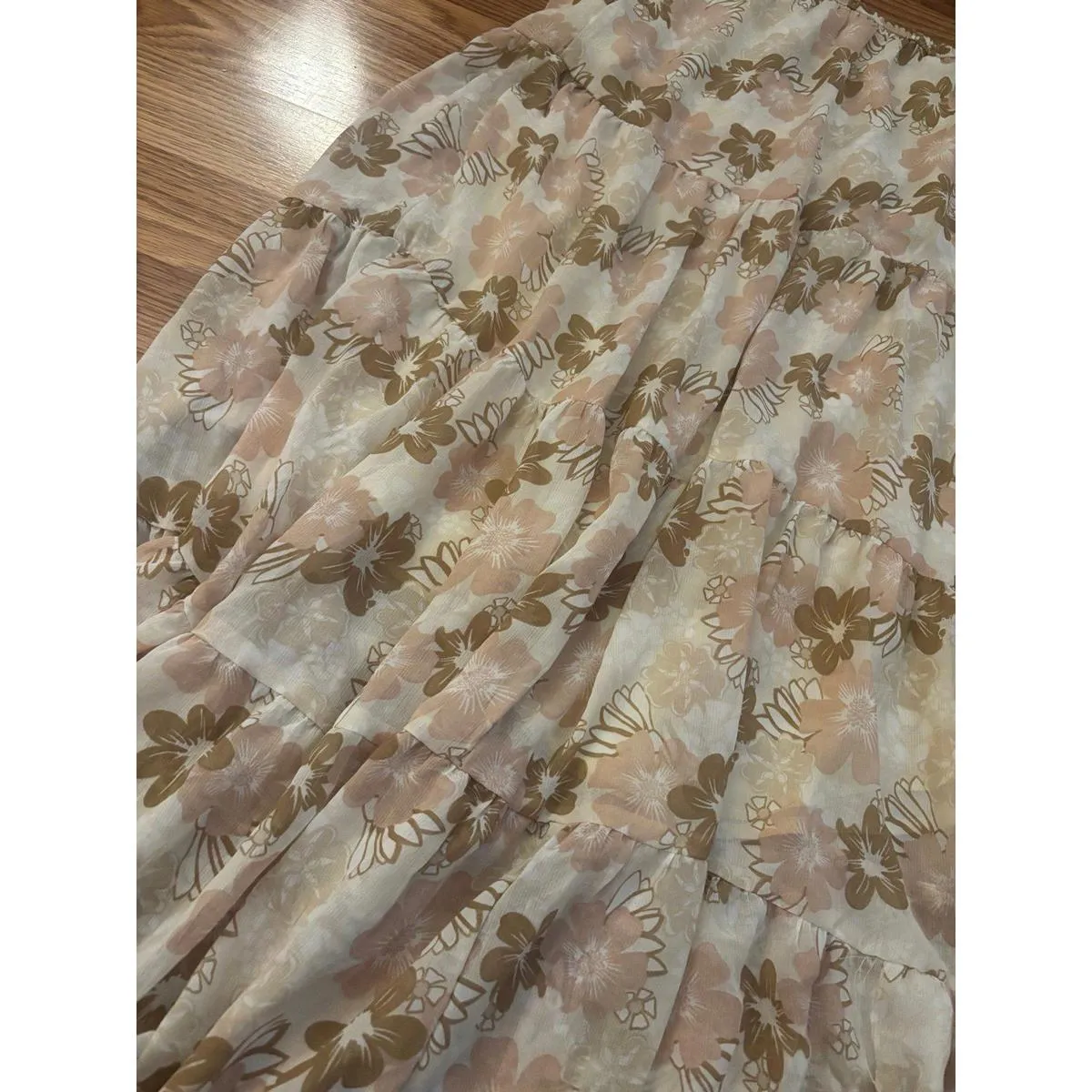 Aerie Floral Maxi  Skirt Size Medium - Image 9