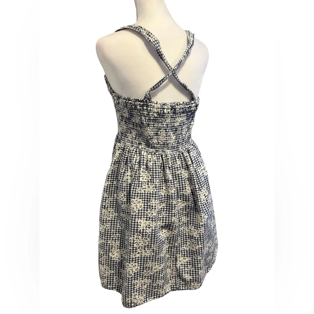 American Eagle Outfitters Blue and White Gingham Mini Dress - Image 2