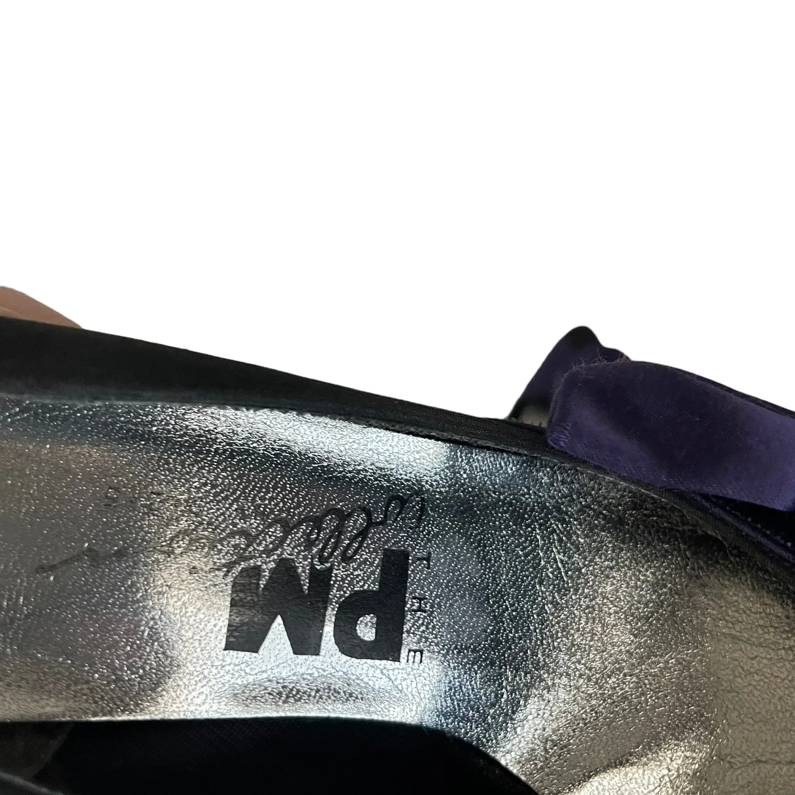 The PM Collection 925 Vintage 7 Vampire Fairy Grunge Purple Black‎ Cone Heels Black - Image 7