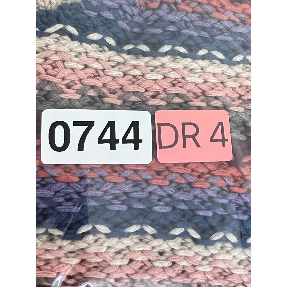 Hailey &‎ co Womens embroidered crochet knit bohemian blouse crop top size S. Blue - Image 5