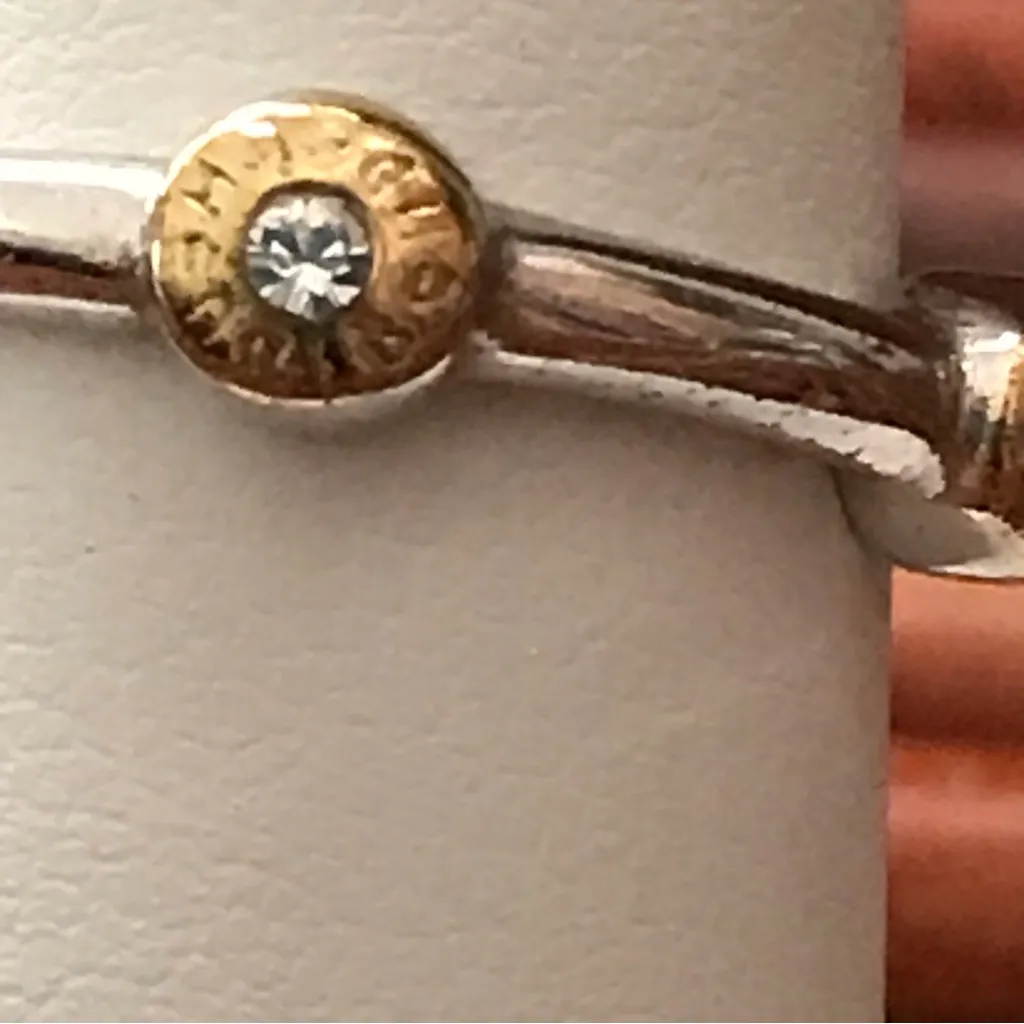 Henri Bendel Silvertone Ring Size 6 - Image 7