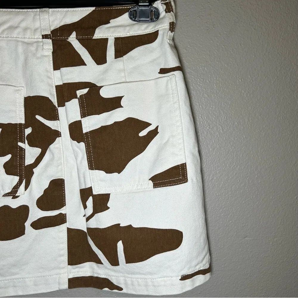 Urban Outfitters BDG cow print high waist mini skirt women’s size medium - Image 6