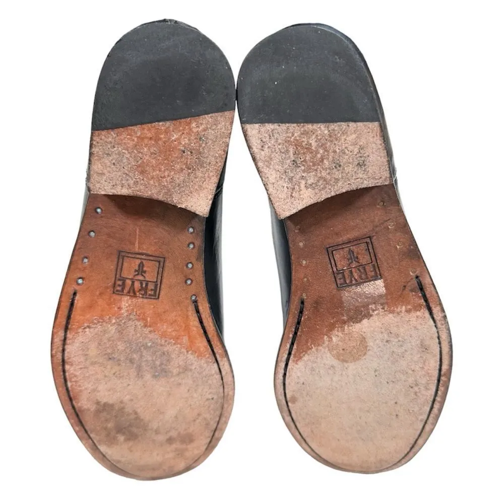 Frye Melissa Button Leather Riding Slip On Mid Calf Boots 77167 Women’s Size 6 - Image 11