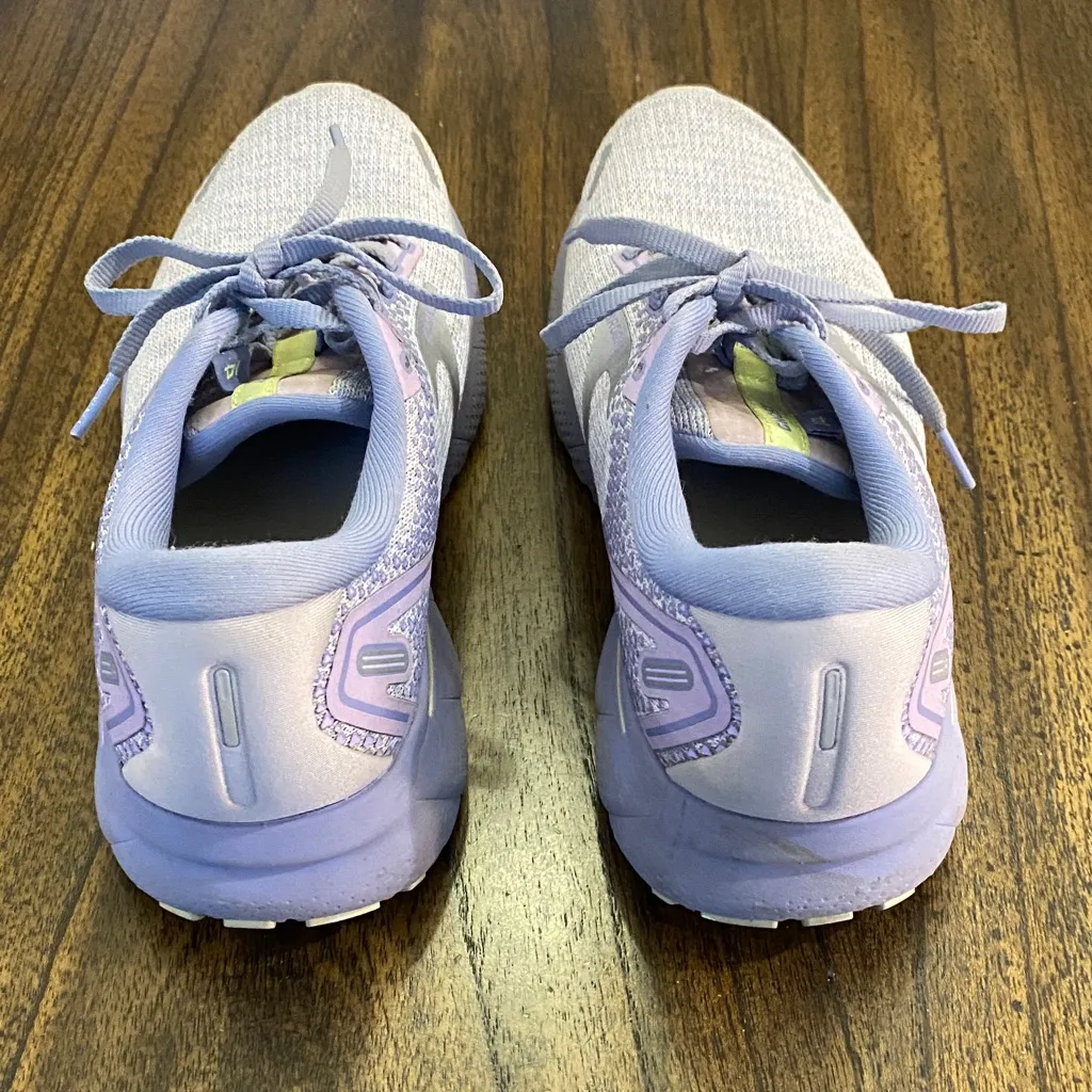 Brooks Ghost 14 Running Shoes 1203561B566 - Lilac Purple Lime Womens size 9.5 B - Image 4