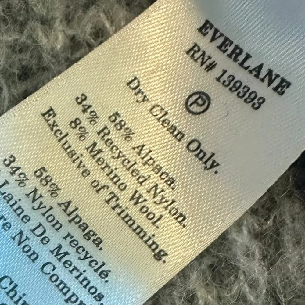 Everlane Blue Stripe Pullover Sweater Aplaca Wool Stretch Casual Size XS Women's - Image 11