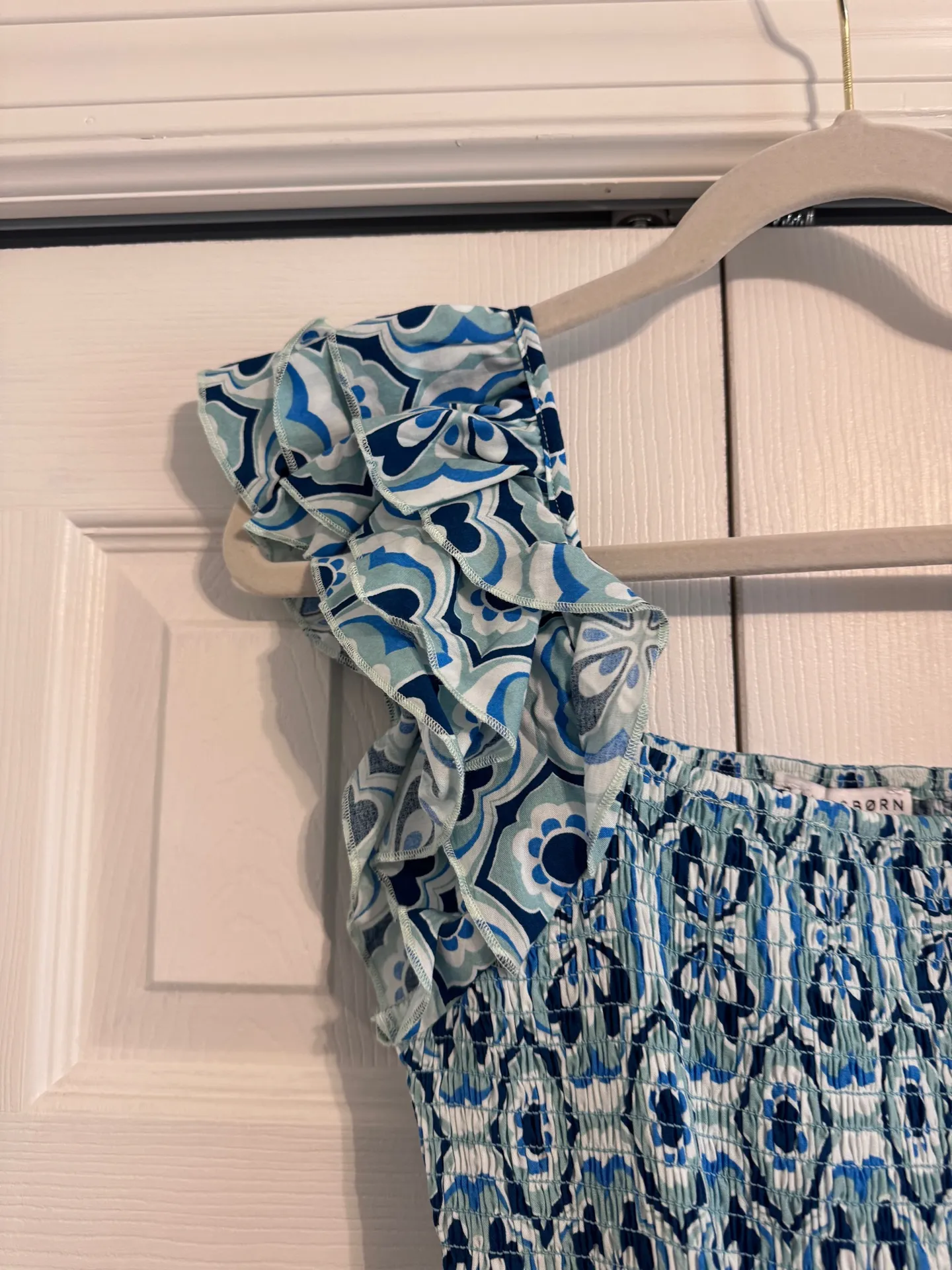 NWT Blue Baltic Born Smocked Maxi Dress - Image 5