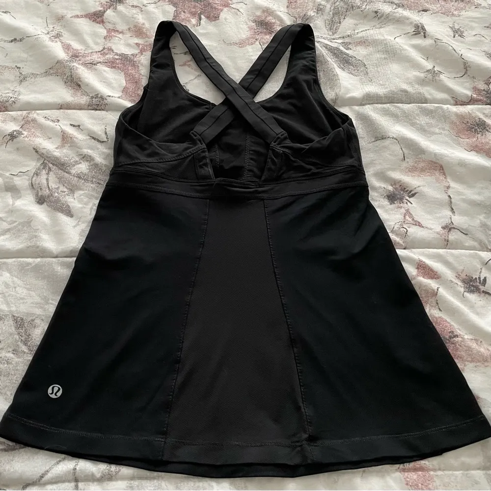 Lululemon Stuff Your Bra Tank II black athletic tank top, size 6 athleisure - Image 10