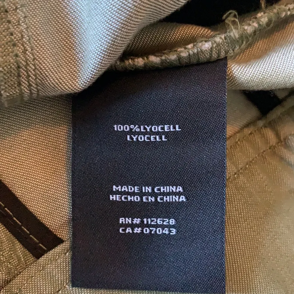 Tahari  Denim Look Jacket Snaps Olive Green New Medium Lightweight - Image 11