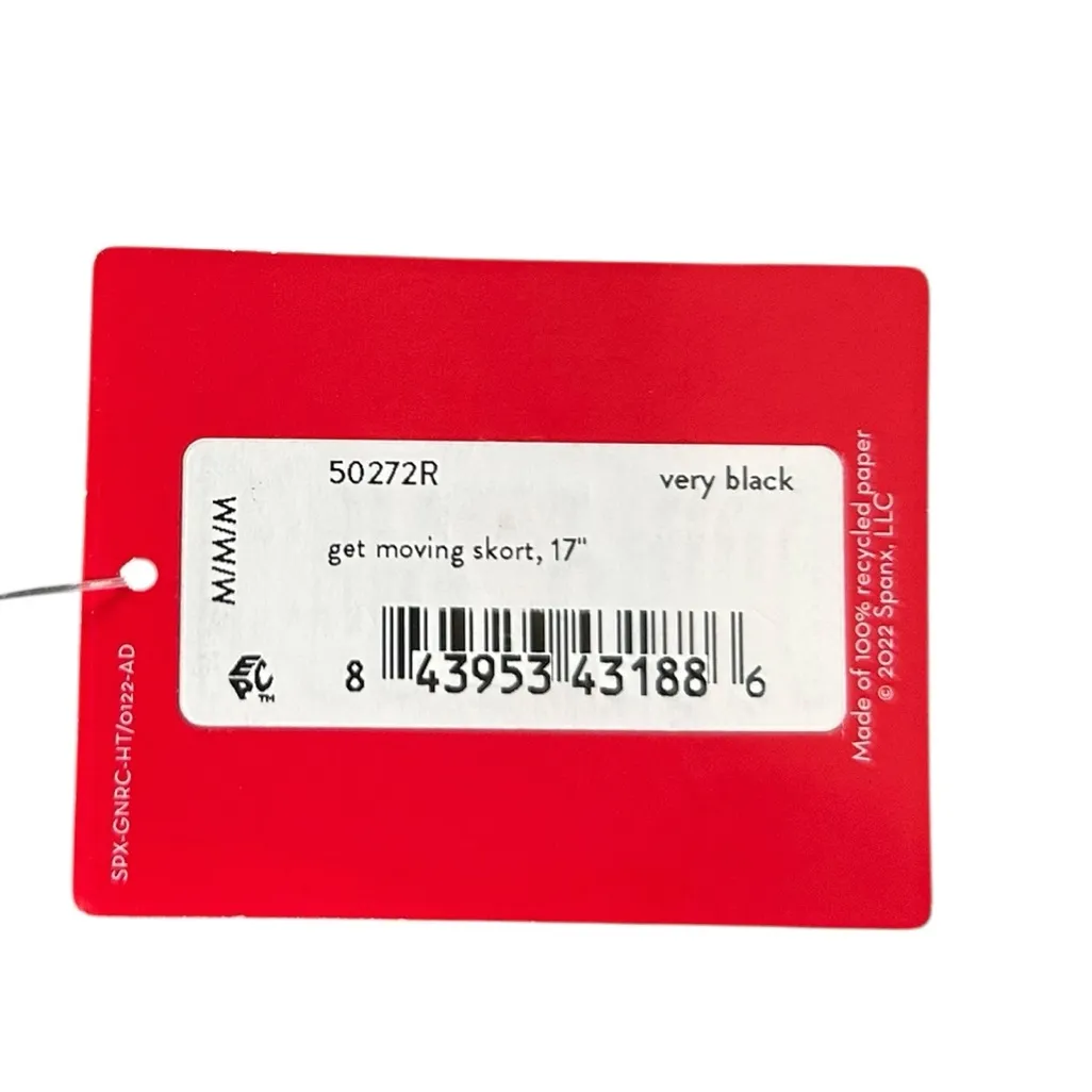 SPANX Get Moving NWT Skort Black Size M activewear golf tennis sporty - Image 6