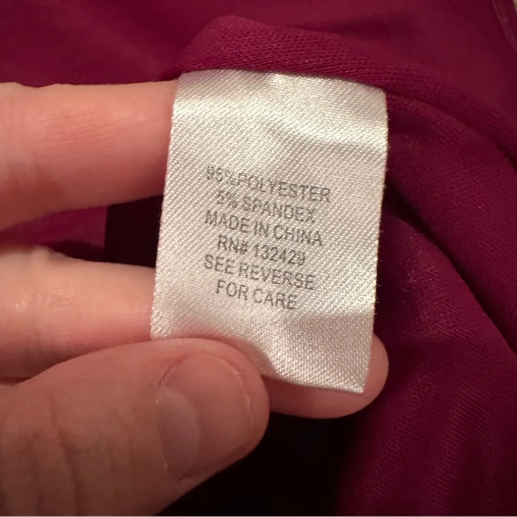 RTR Rosie Pop Luisa Dark Pink Off The Shoulder Mini Maternity Dress Sz XS - Image 8