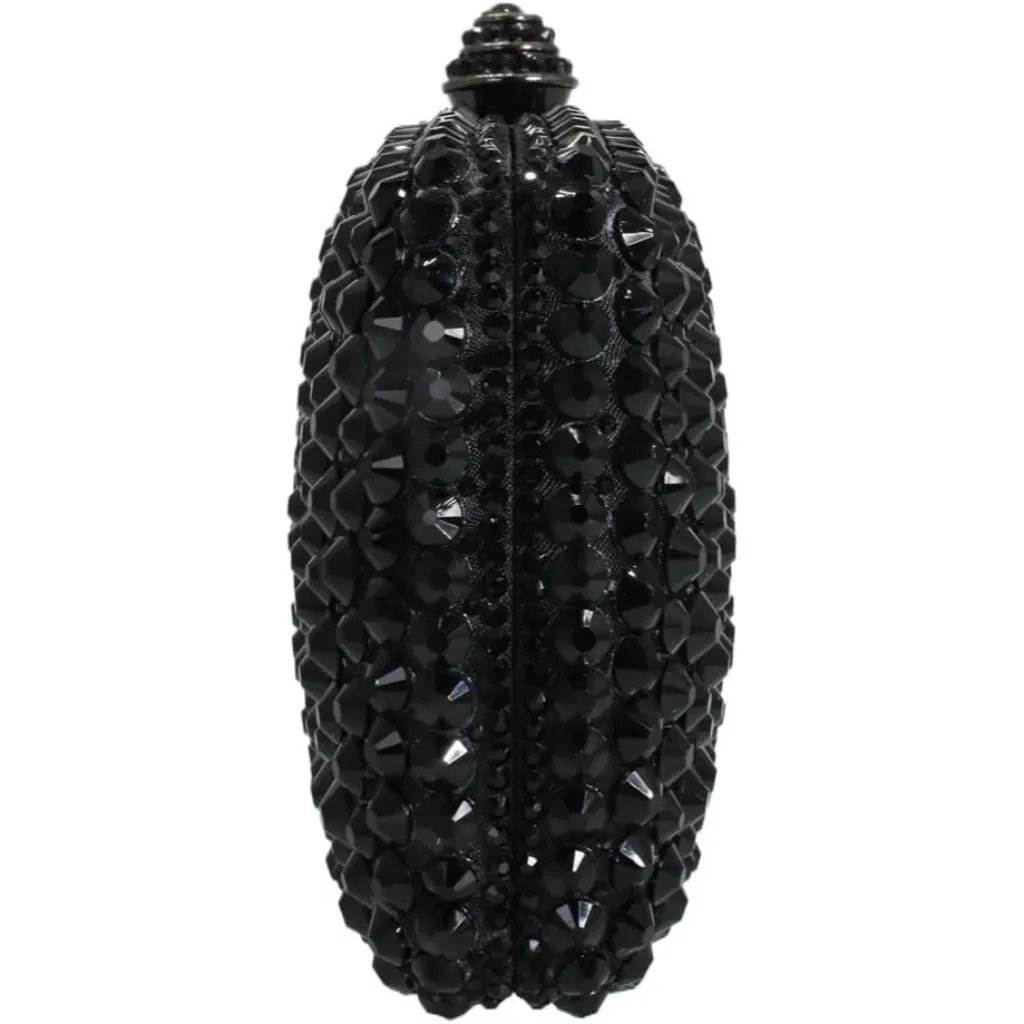 ⚡ Women's Black Rhinestone Diamond Glitter Shining Evening Crossbody Bag - Image 3