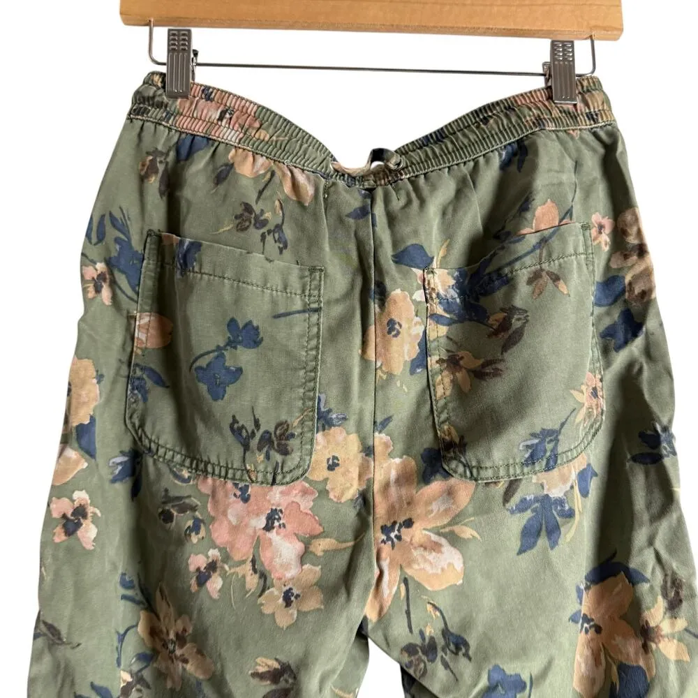 Anthropologie Orana Green Printed Floral Lyocell Jogger Pants Size XS - Image 5