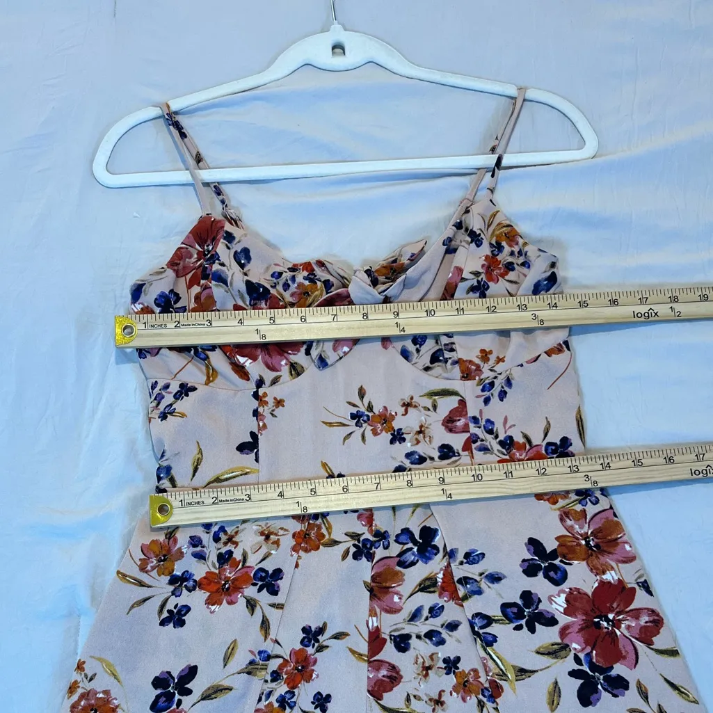 Women's Sleeveless V-Neck Tie Front Jumpsuit -Xhilaration -Blush‎ Pink - Image 6