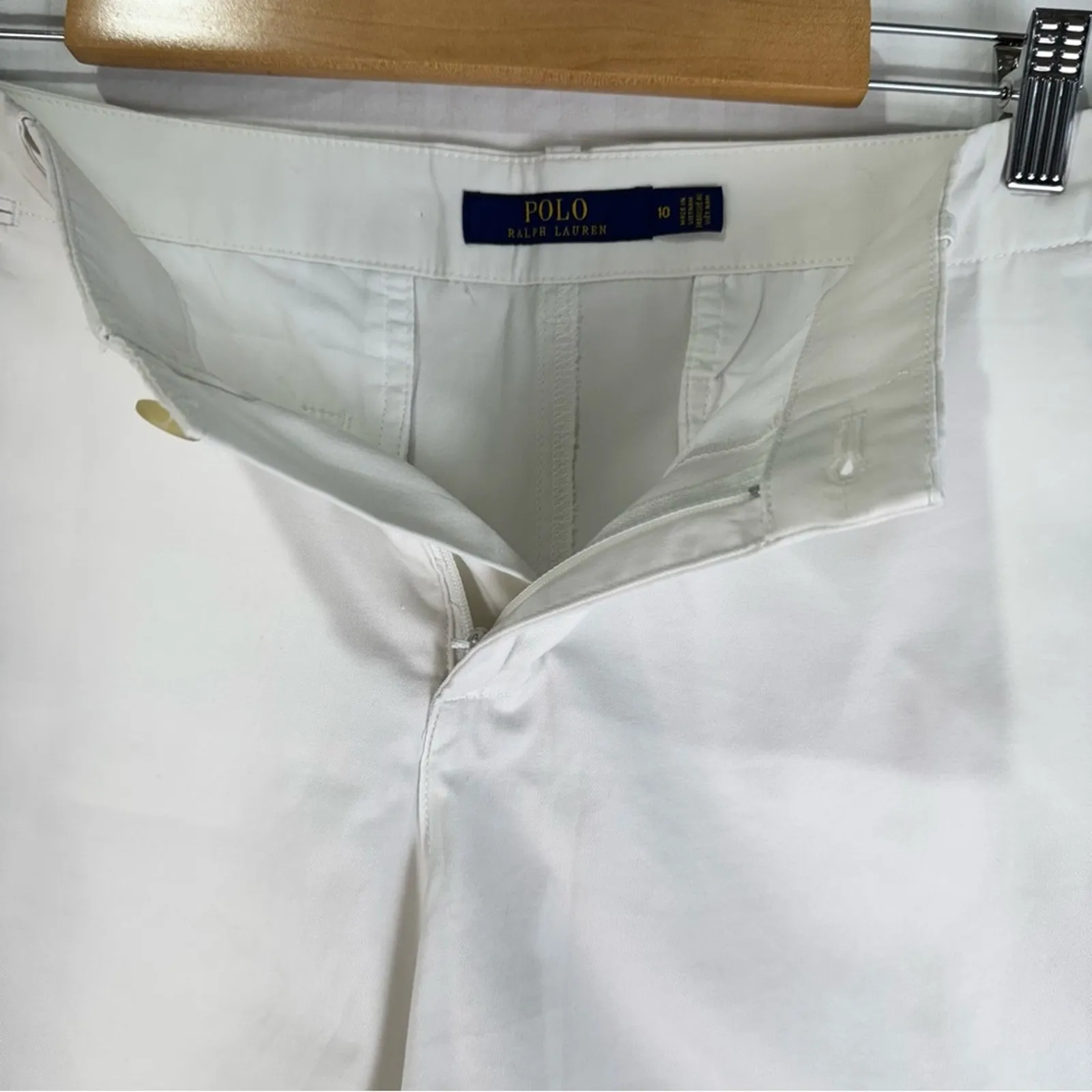 Polo Ralph Lauren Classic White Shorts Women's Size 10 Preppy Coastal Nautical - Image 2