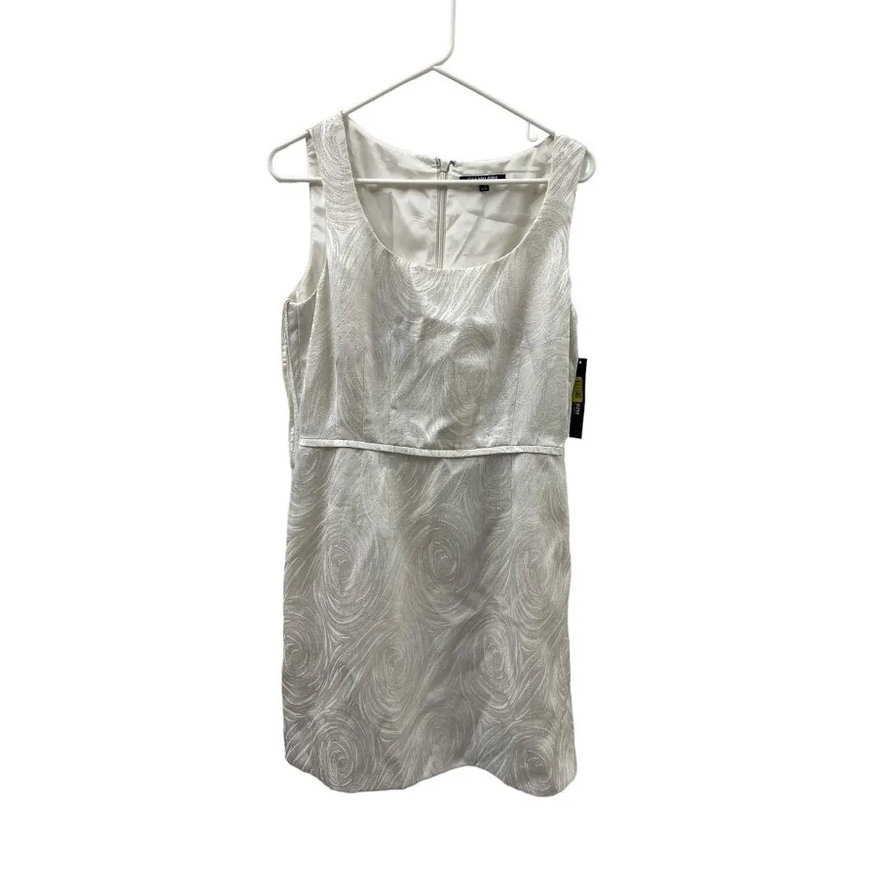 Gianni Bini 10 White A Line Tank Top Sparkly Tank Top Dress - Image 2
