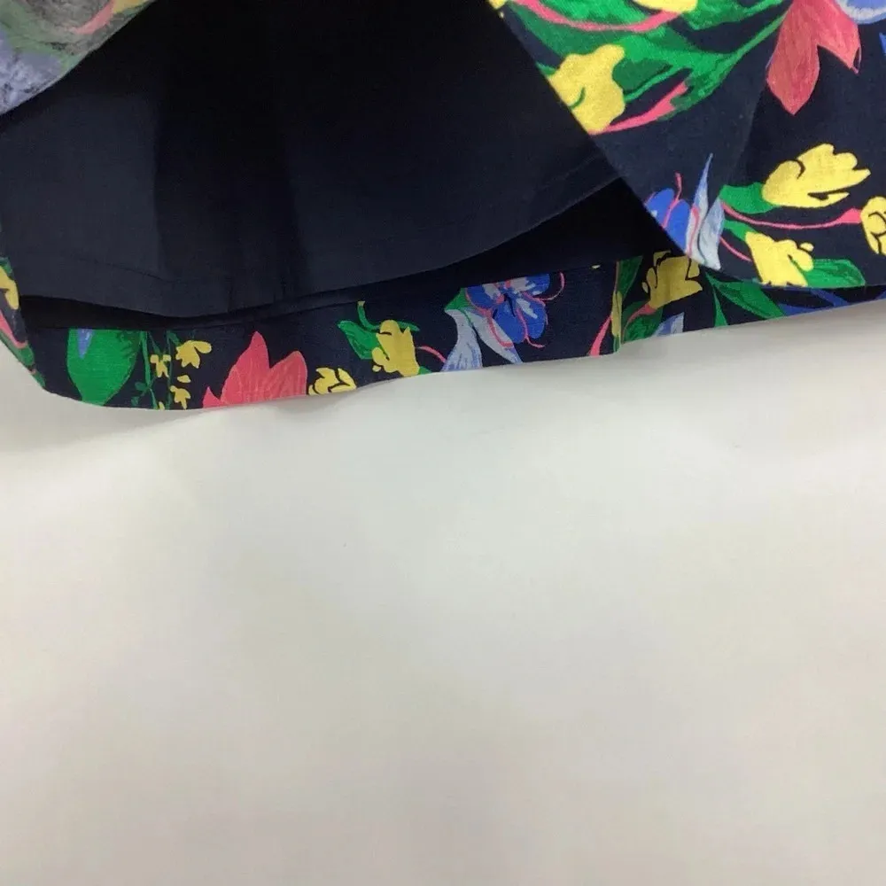 J. Crew Printed Linen Cotton Skirt Size 8 - Image 5