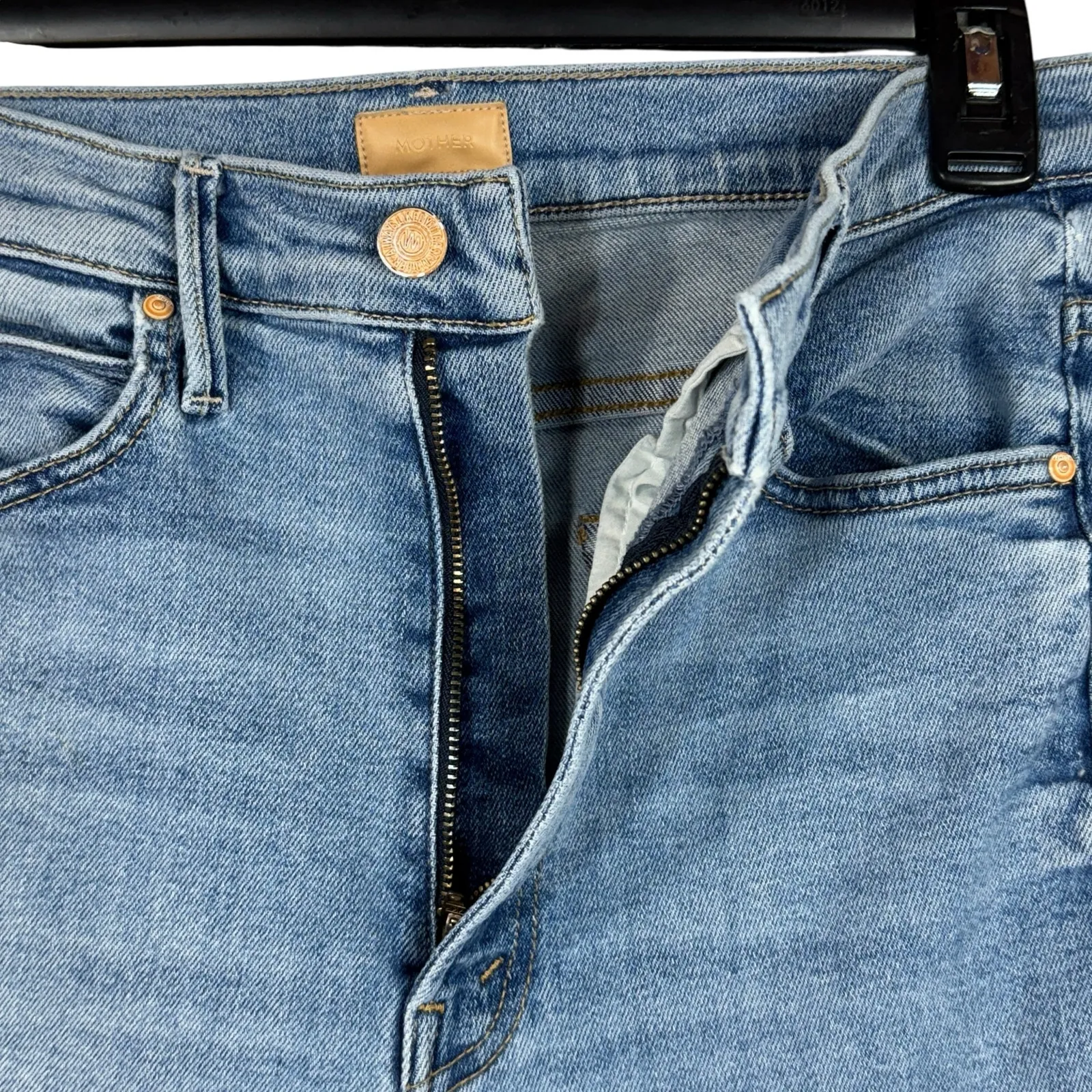 Mother SZ 28 The Swooner Rascal Ankle Jeans Let’s Trip Zip - Image 3