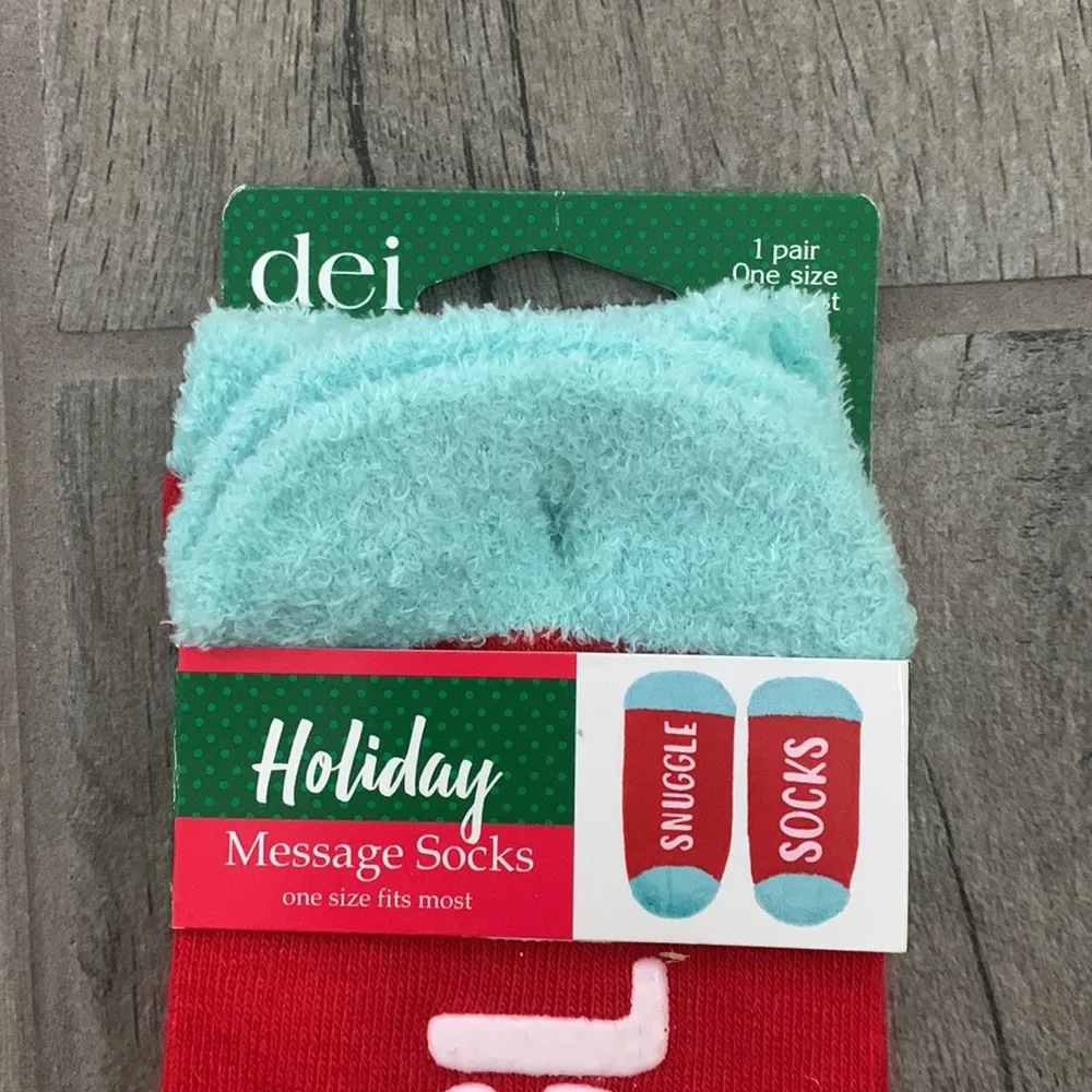 Snuggle socks Red - Image 2