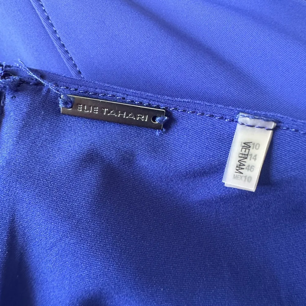 Elie Tahari Womens Marley Seamed Sheath Blue 10 - Image 6