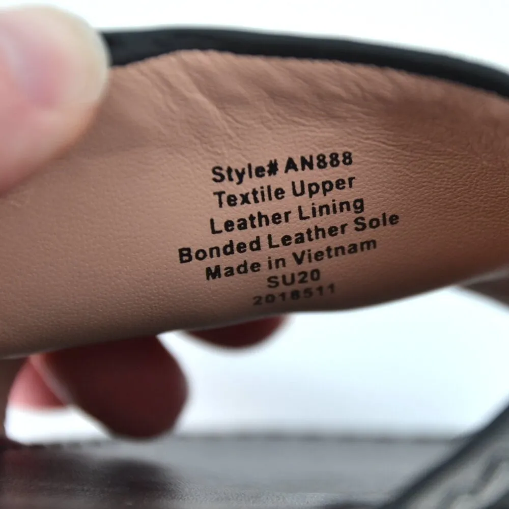 J. Crew Framed Slide Sandals in Canvas and Leather Minimalist Black Women's 7 - Image 7