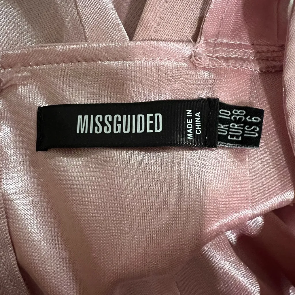 Missguided + Blush Pink Corset Top Size 6 - Image 4