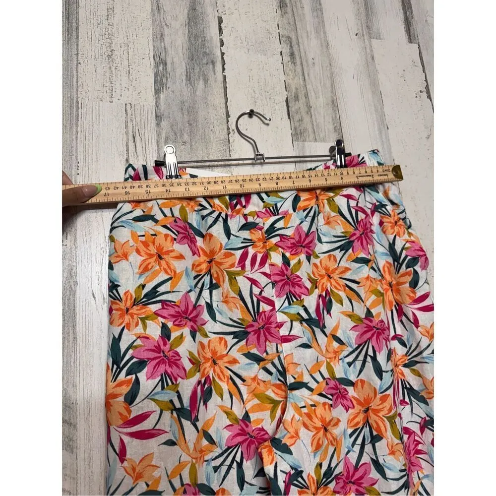 Jessica Simpson wide leg floral pants size medium - Image 8