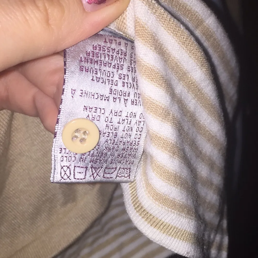 Tan & White Point Zero Limited Edition Cardigan Size XL - Image 7