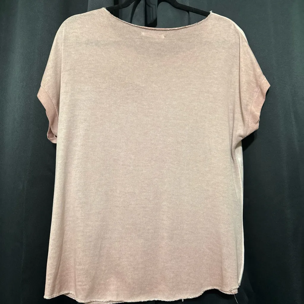 Made in Italy Pink Shimmer Top Size M - Image 2