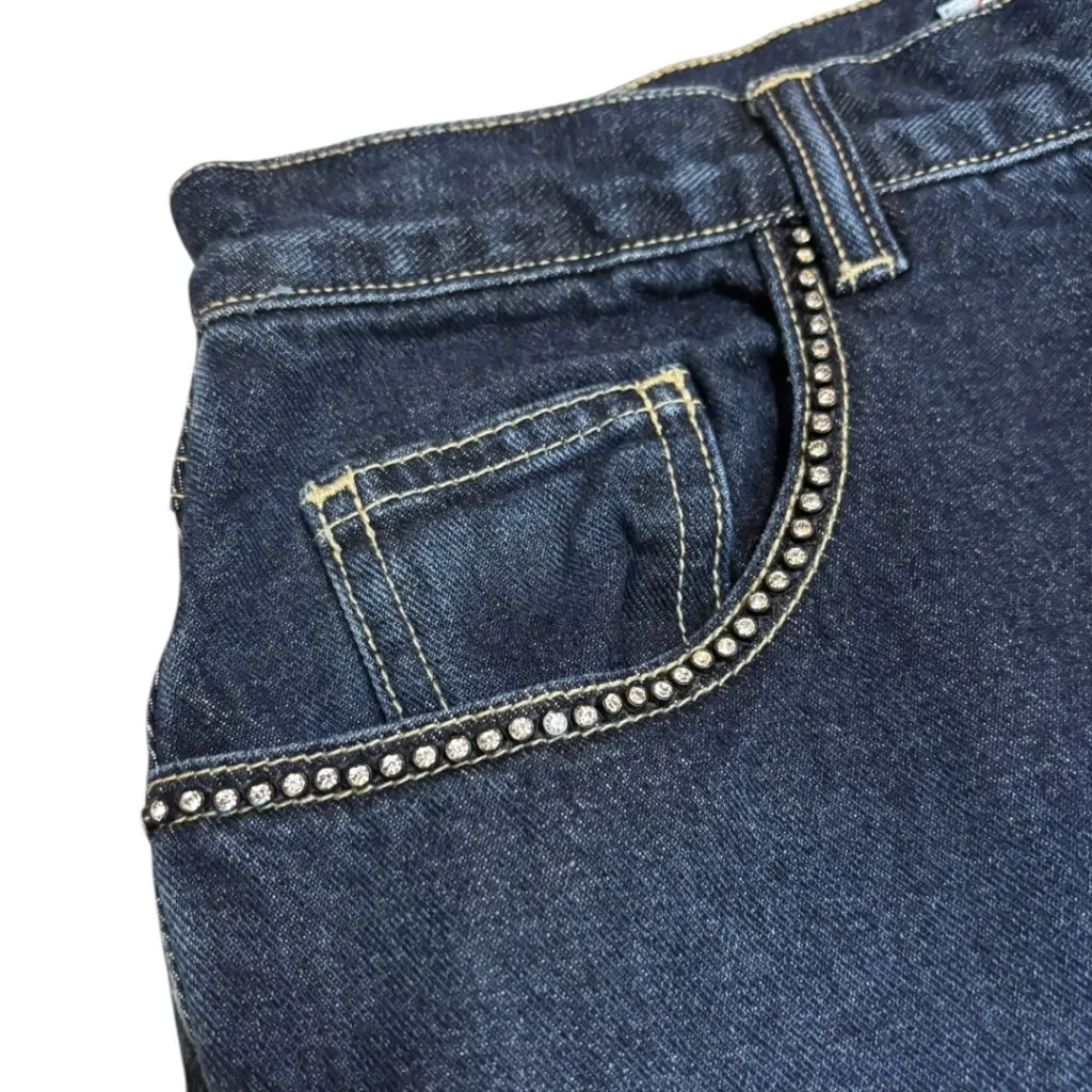 Retro Gloria Vanderbilt Rhinestone Pocket Tapered Mom Jeans - Image 4