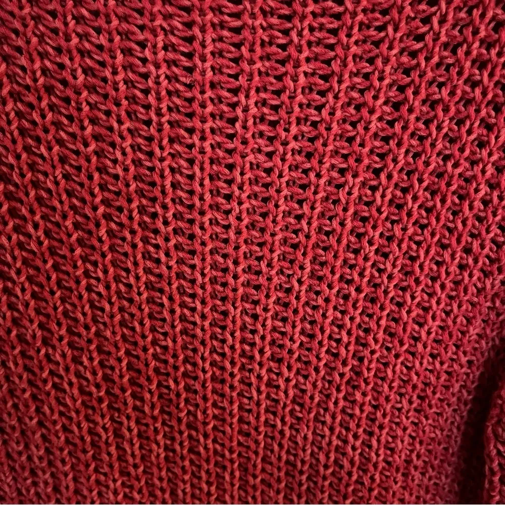 LRL Lauren Jeans Co. 100% Cotton Ribbed Knit Sweater. Size M - Image 4