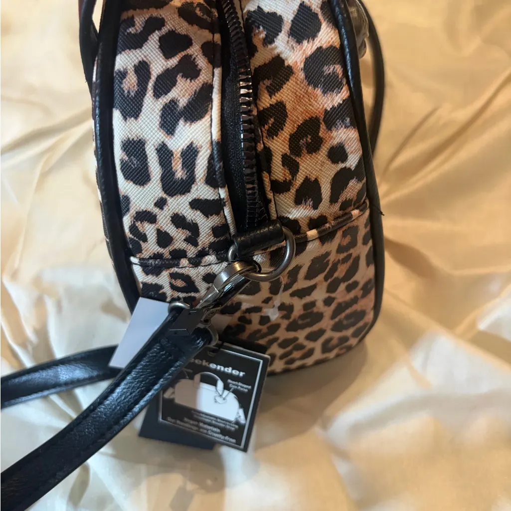 Ed Hardy Leopard Print Satchel with Tattoo Design - Image 7