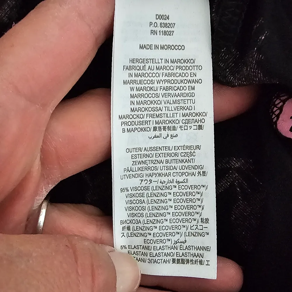 Boden Black & Formica Woodland Bud Empire Waist Midi Dresss Size 4 - Image 11