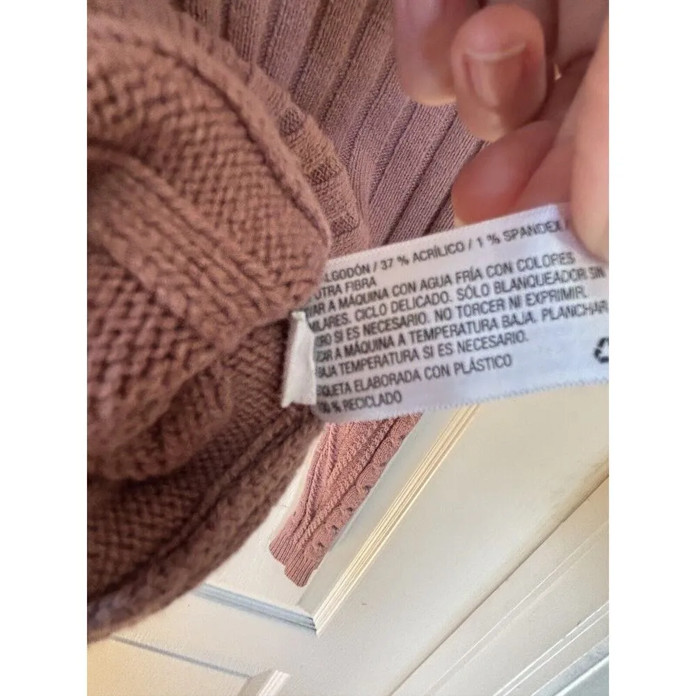 Women’s Wild Fable Rose Knit Button Down Cardigan Size Small - Image 6