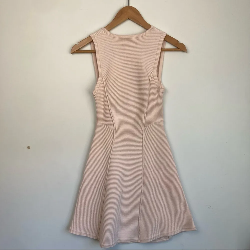 3.1 PHILLIP LIM| Light Pink Cotton Cashmere sleeveless Ribbed knit dress sz XS - Image 7