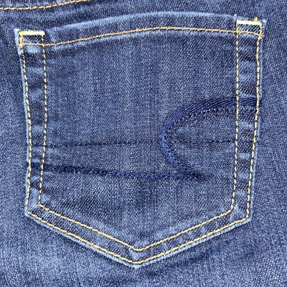 American Eagle Artist Crop Jean Distressed Size 8 EUC Stretch - Image 10