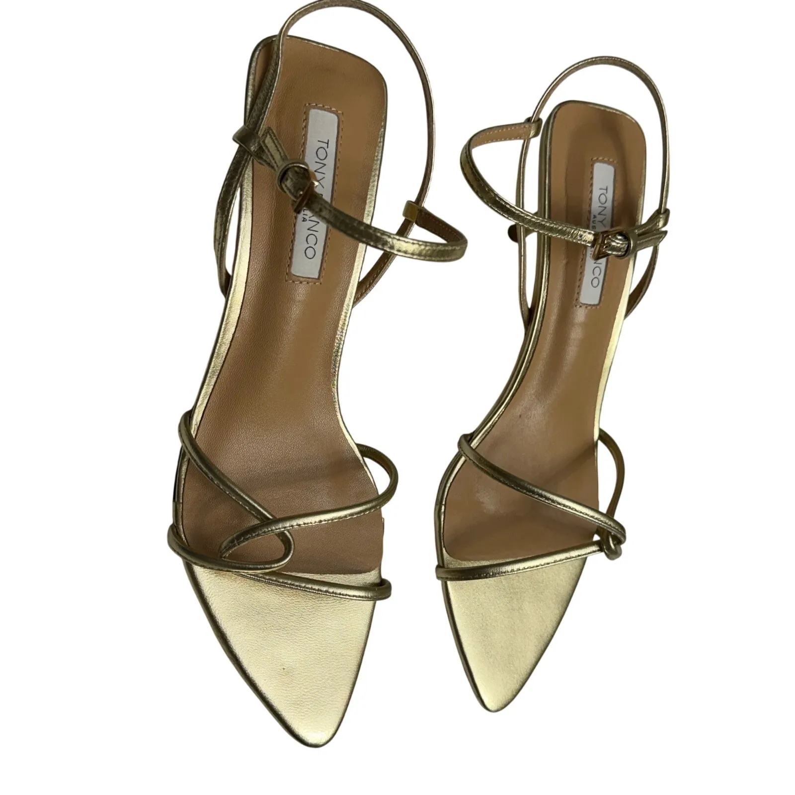 Tony Bianco Florida Sandal in Gold Metallic size 7 New in Box - Image 5