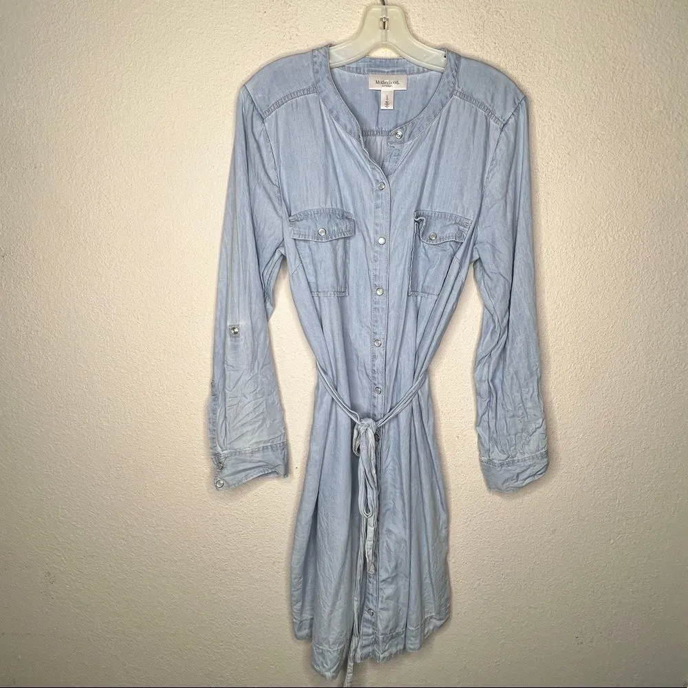 Motherhood‎ Maternity Dress Blue Size undefined - Image 7