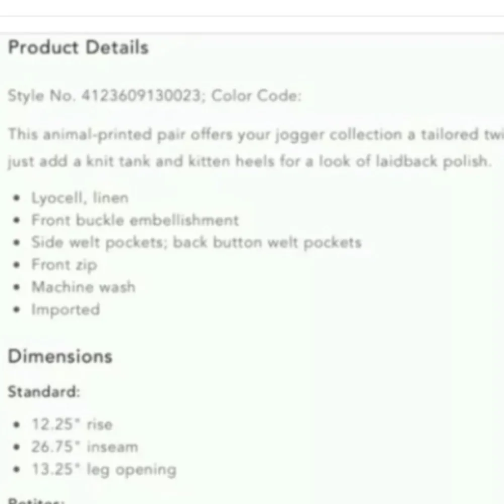 Anthropologie Tamarind Brown Animal Print Linen Jogger sz 10 - Image 11