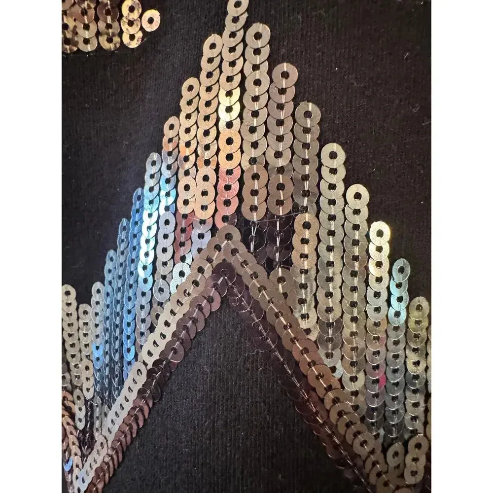 EXPRESS Sequined front/back Cotton blend bodycon dress SP - Image 9