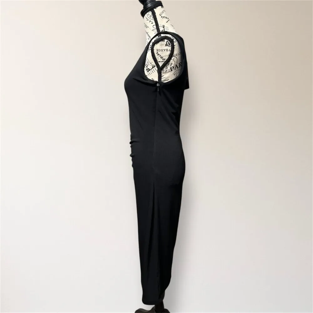 Honeylove M Black InnerPower Shaping Sleeveless Midi Dress Cocktail Party NWT Size M - Image 6