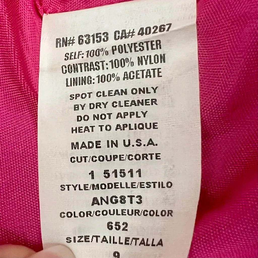 Rampage Strapless Gown 9 Pink Embellished Beading Appliqué Evening Formal Dress - Image 7