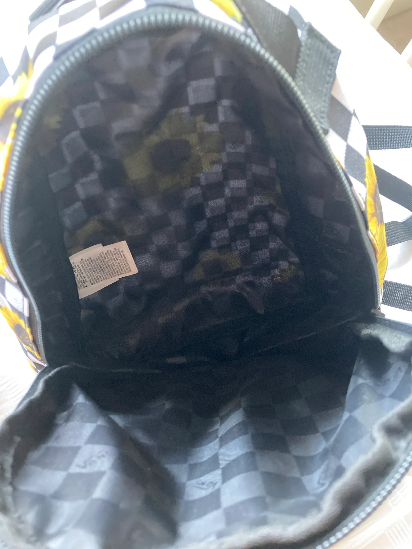 Vans Sunflower Check Mini Backpack - Image 3